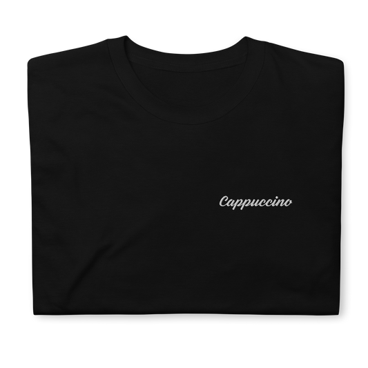 Cappuccino Embroidered Short-Sleeve Unisex T-Shirt