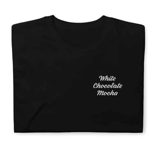White Chocolate Mocha Embroidered Short-Sleeve Unisex T-Shirt